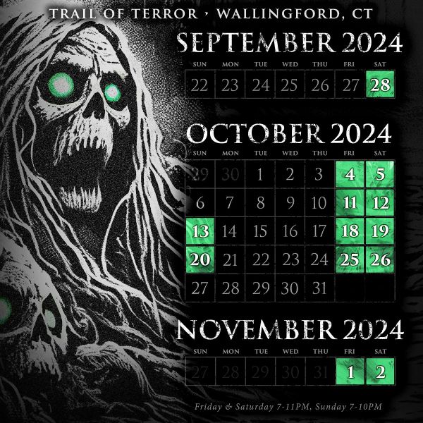 Trail of Terror 2024 Schedule